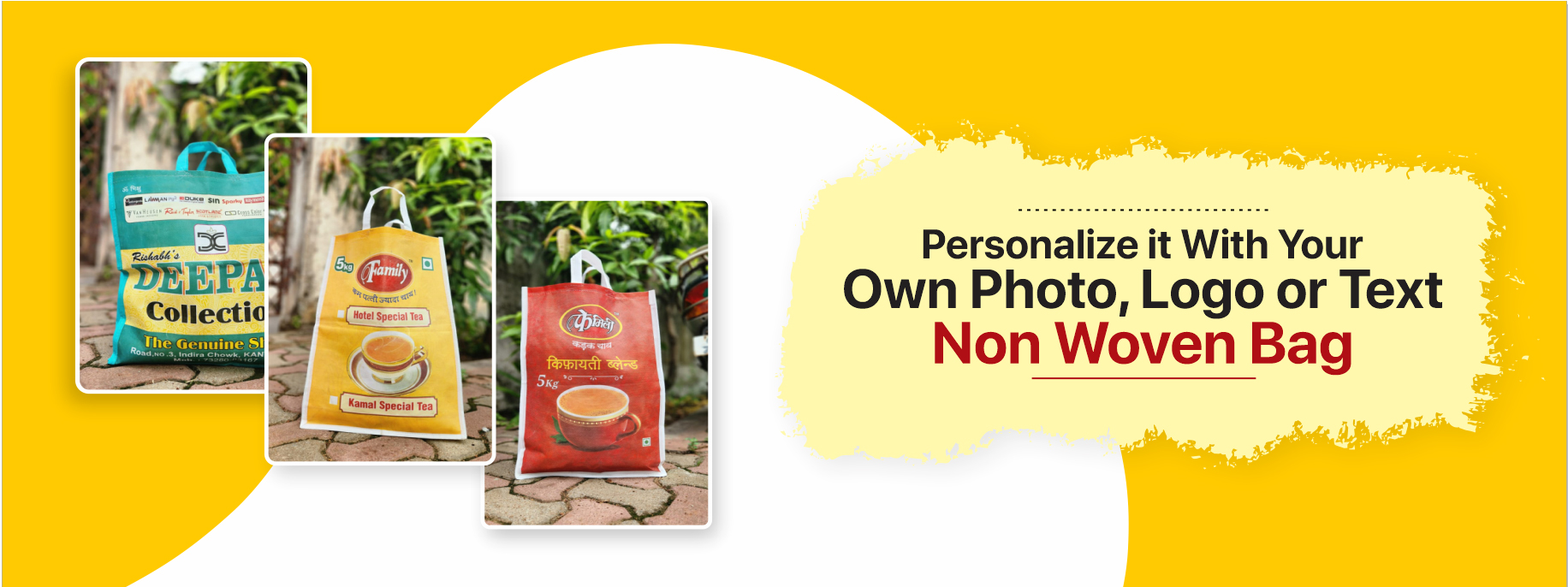 personalised non woven bags 