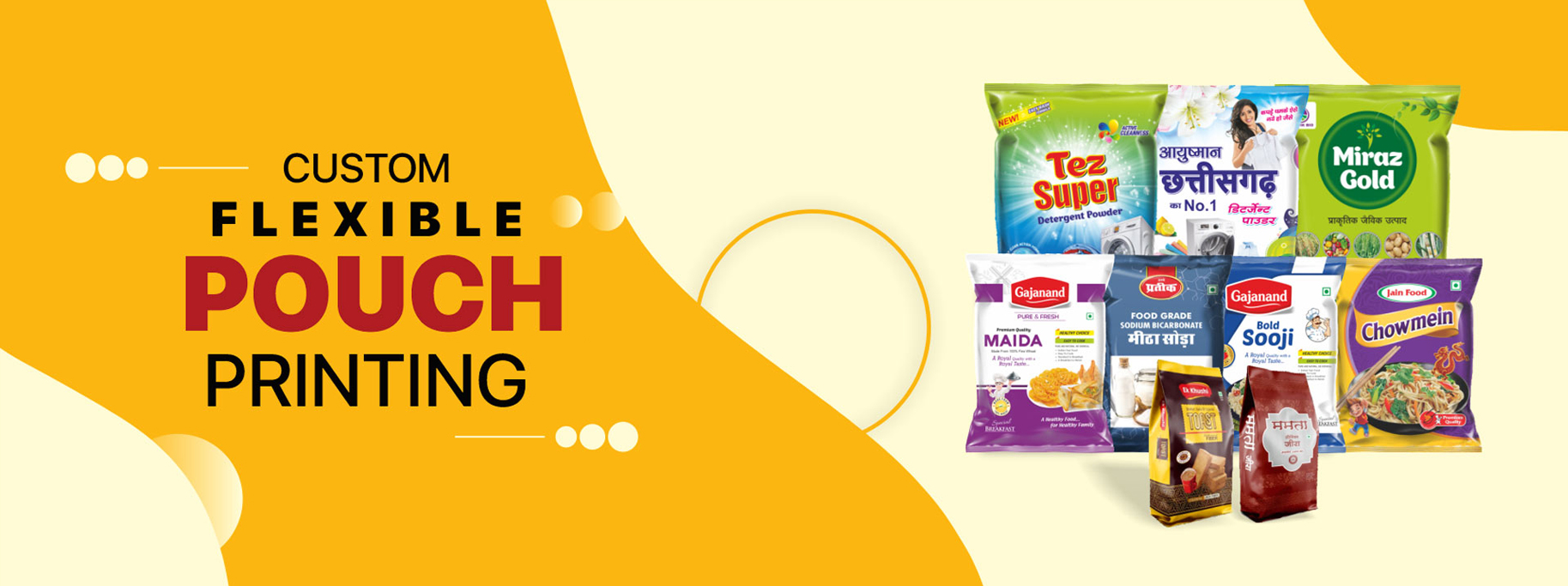 Custom flexible pouch printing 